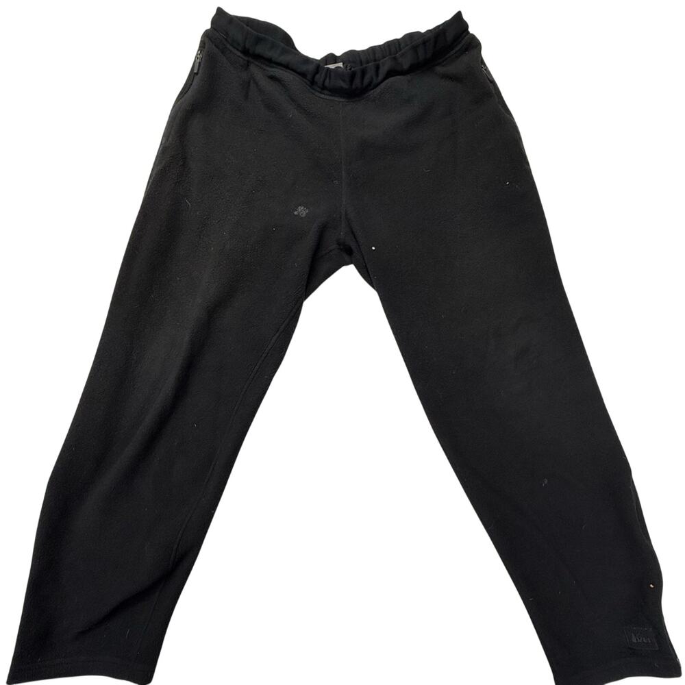 Vintage REI Black Men's Fleece Jogger Sweatpants